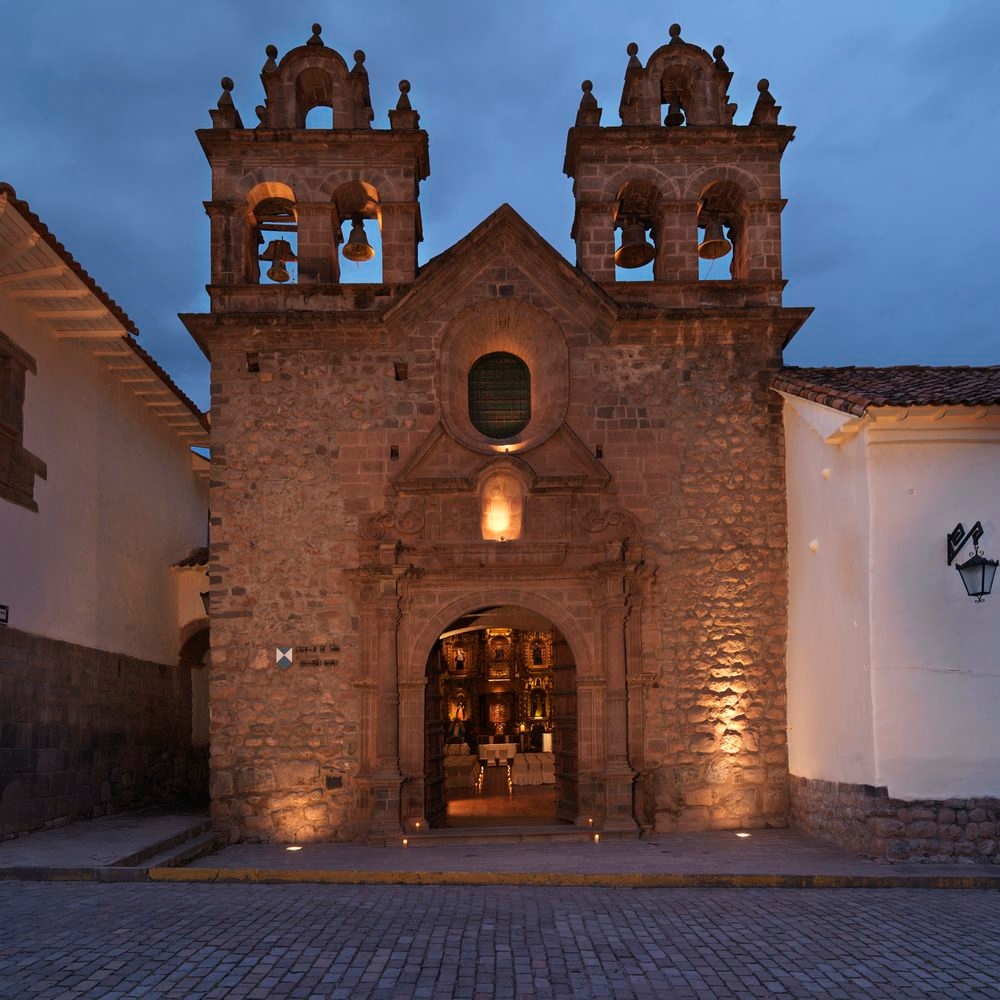 The entrance to Belmond Hotel Monasterio, Peru