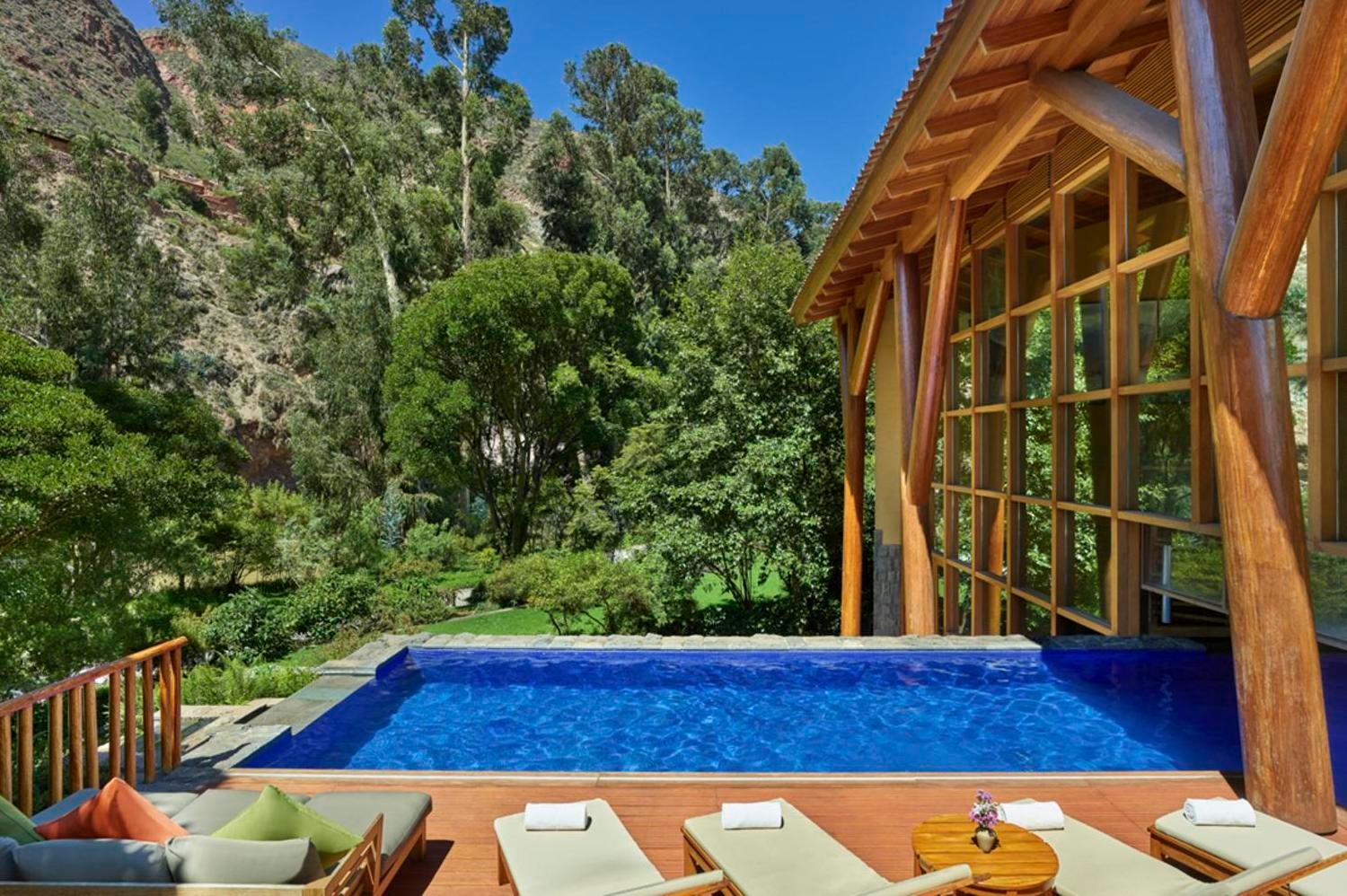 The outdoor pool at Tambo del Inka, Peru