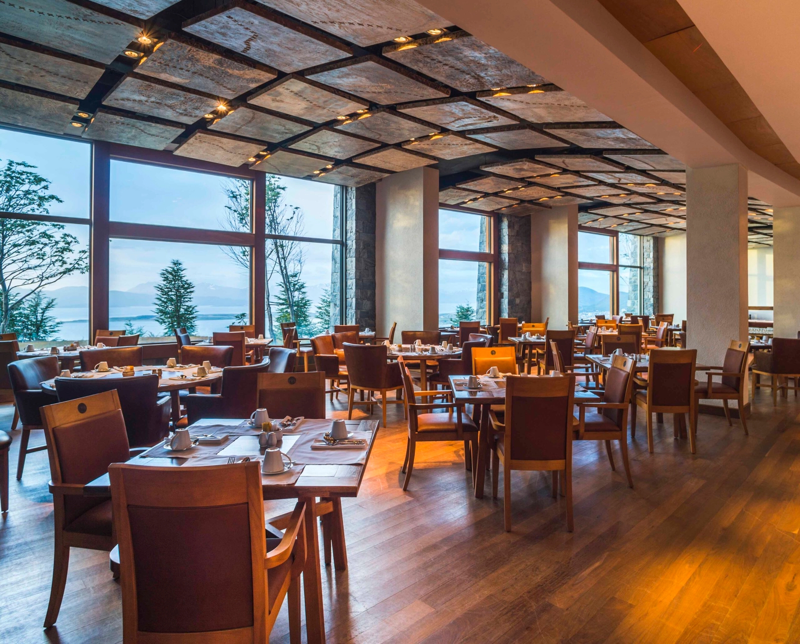 La Cravia Restaurant at Hotel Arakur Ushuaia Resort and Spa at Ushuaia, Tierra del Fuego, Patagonia, Argentina