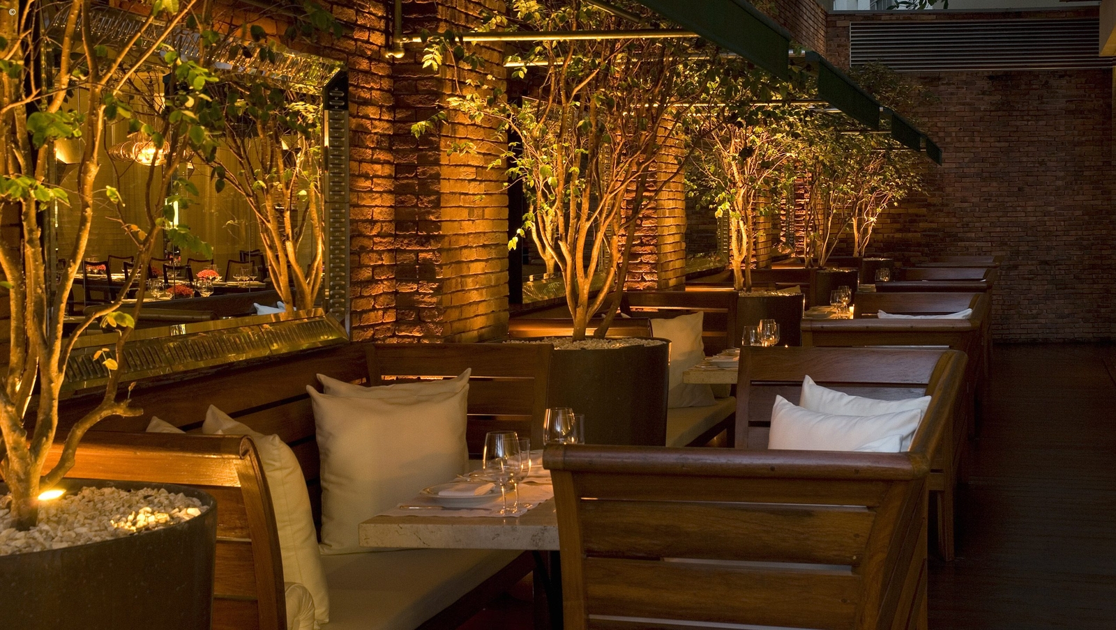 Dining room interior, Fasano Rio, Rio de Janeiro, Brazil