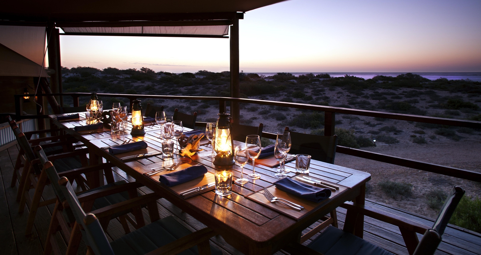 sal salis dinner on the deck