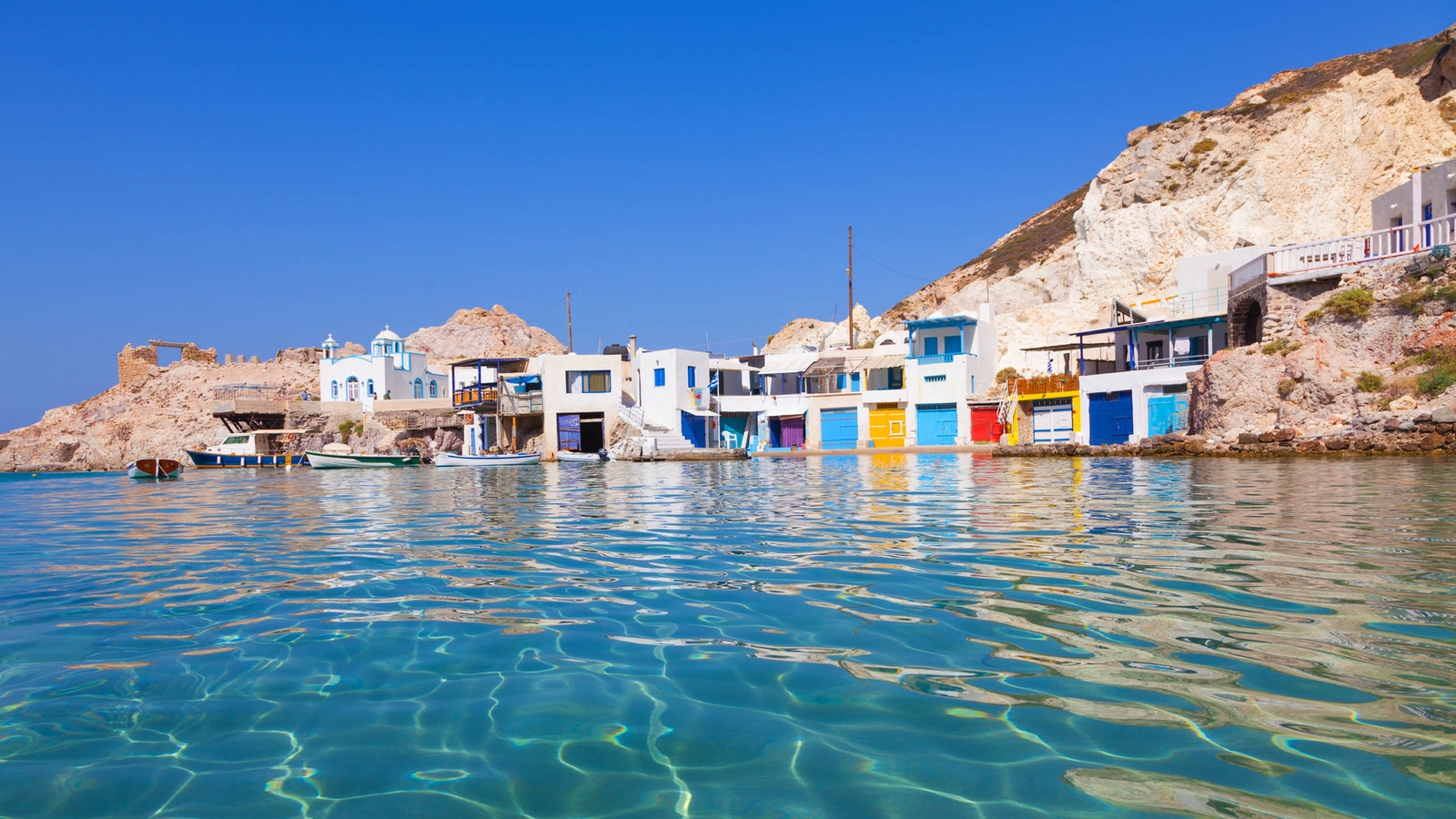 Traditional Greek fishing village