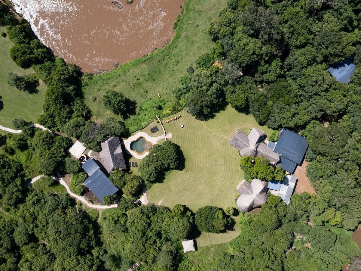 Aerial view of House in the Wild