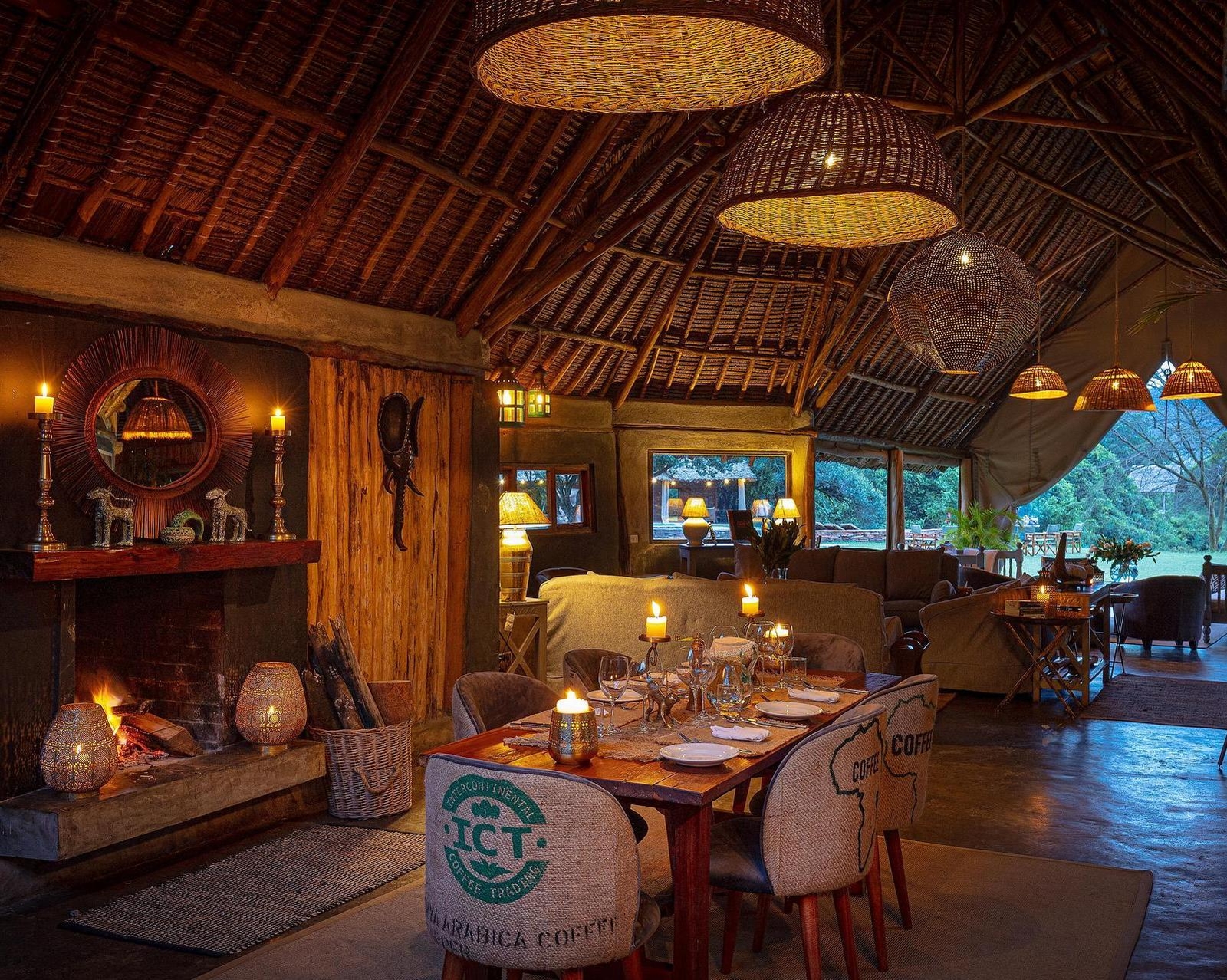 Dining room at House in the Wild
