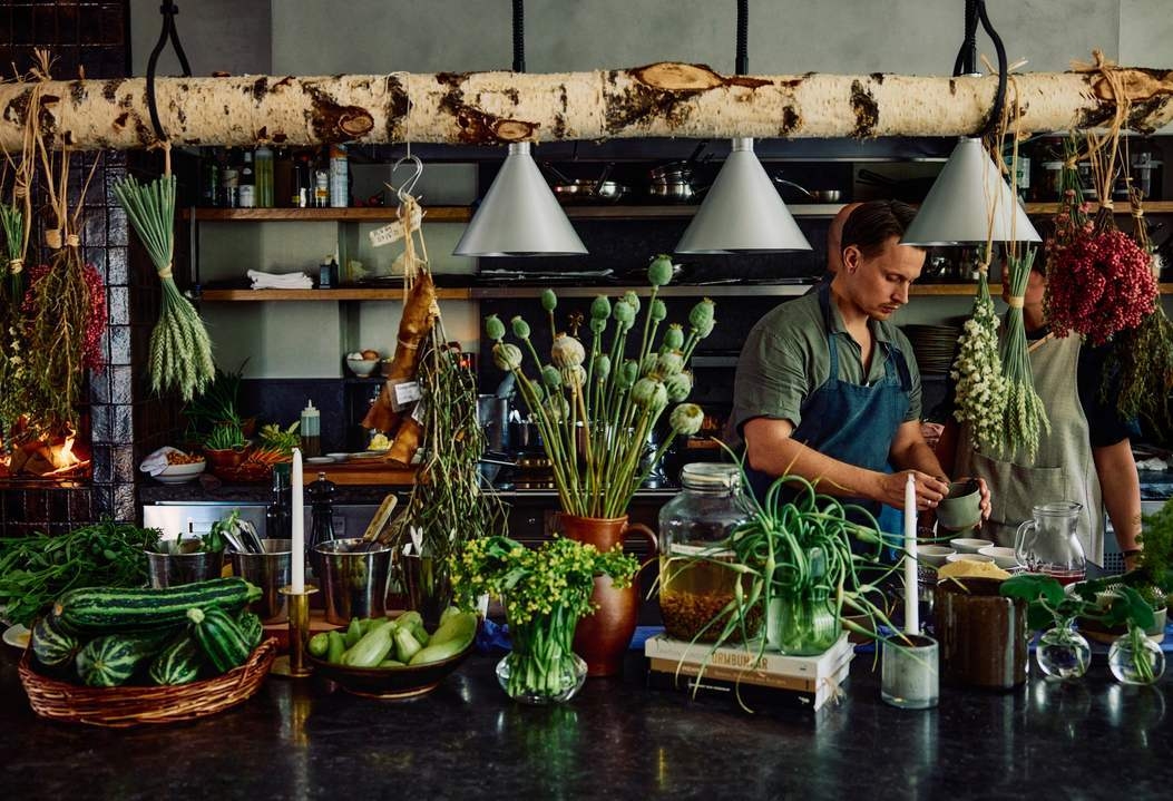 The open kitchen area at Ett Hem.