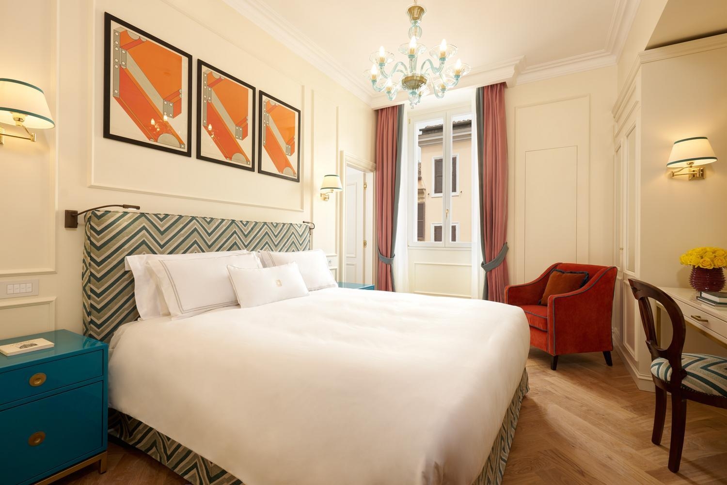 Deluxe bedroom at Palazzo Ripetta