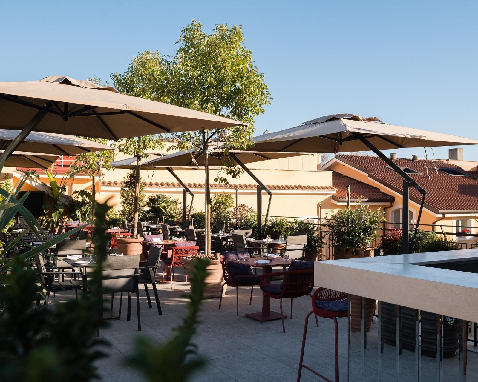 Roof terrace at Palazzo Ripetta