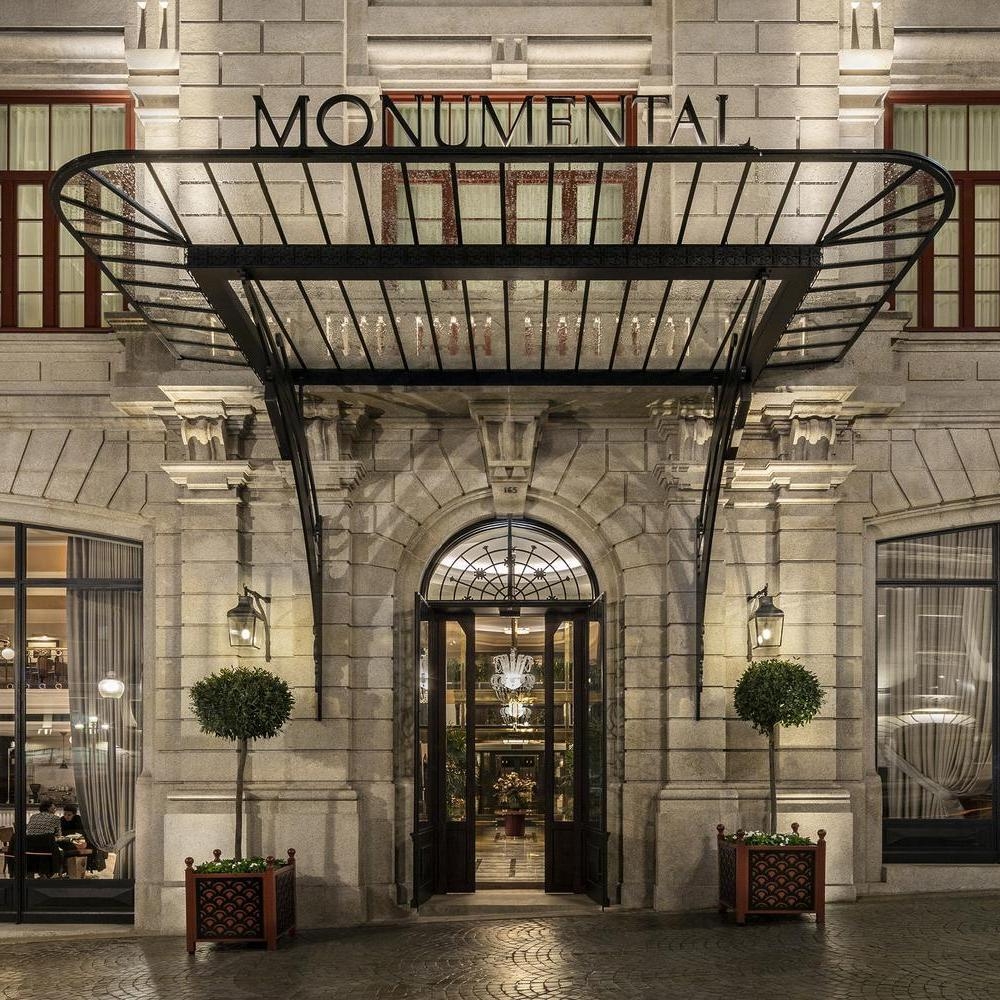 The entrance to Le Monumental Palace