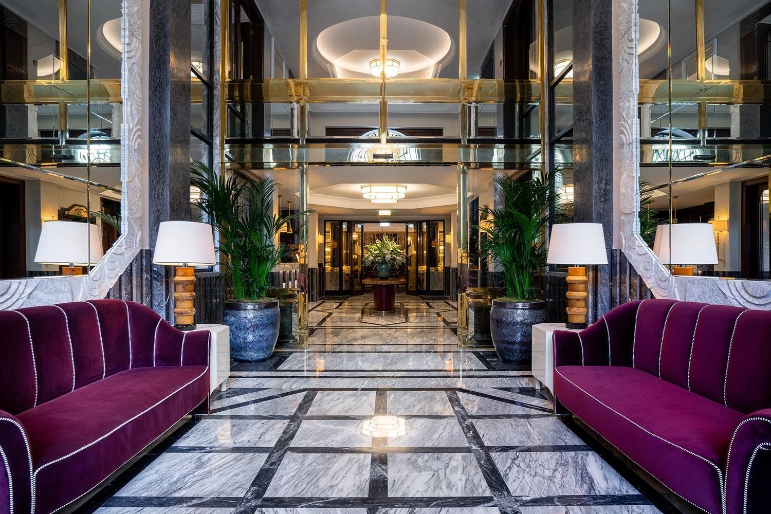 The lobby of Le Monumental Palace