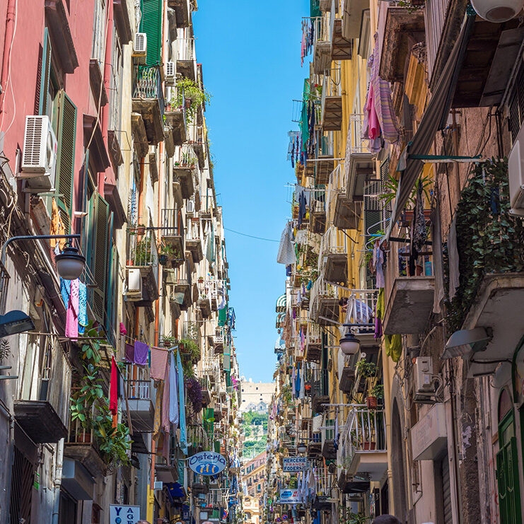 Luxury Travel Italy Colorful streets of Naples, Italy