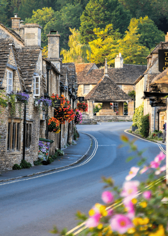 The Cotswolds road UK