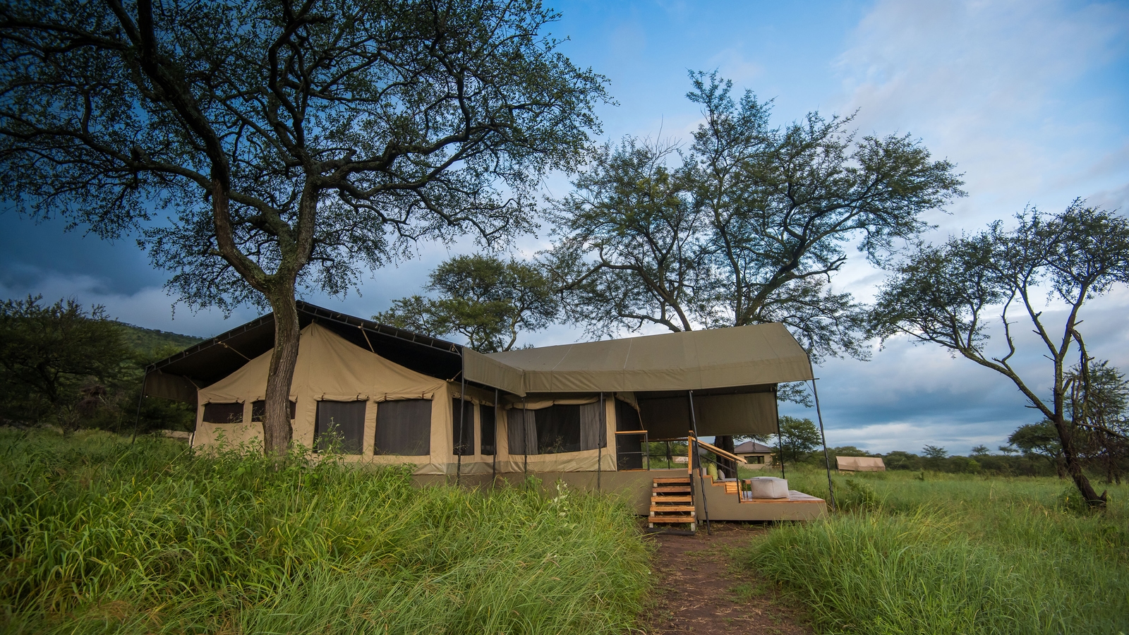Dunia camp Tanzania family tent exterior