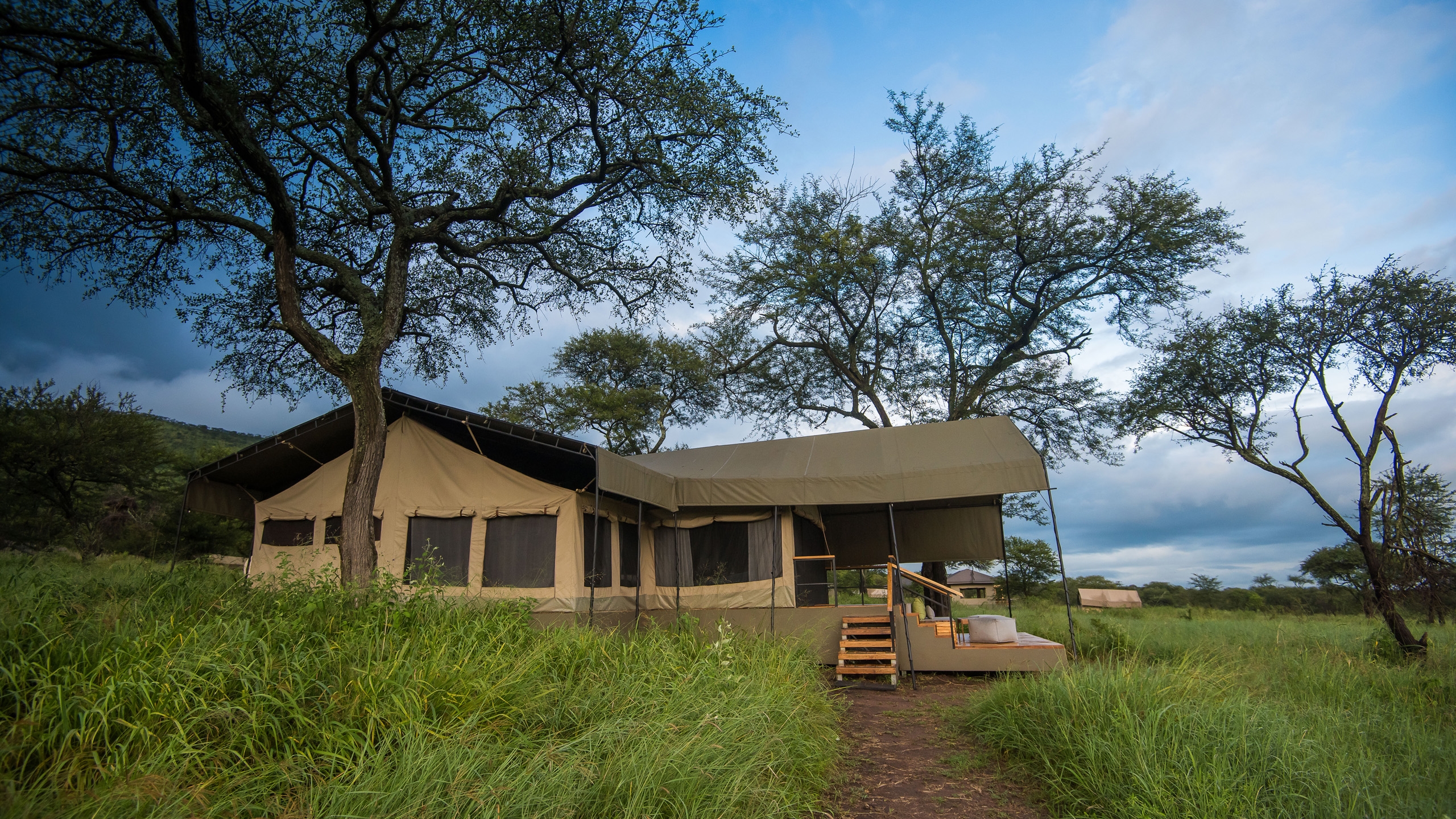Dunia camp Tanzania family tent exterior