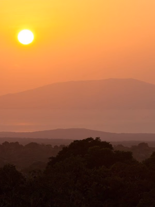 Sunset in the area where Galápagos Safari Camp is based.