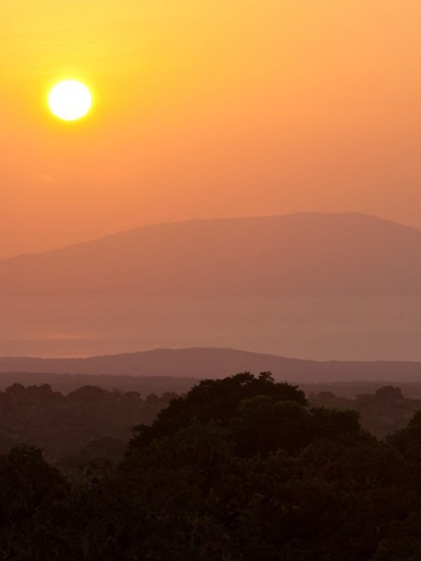 Sunset in the area where Galápagos Safari Camp is based.
