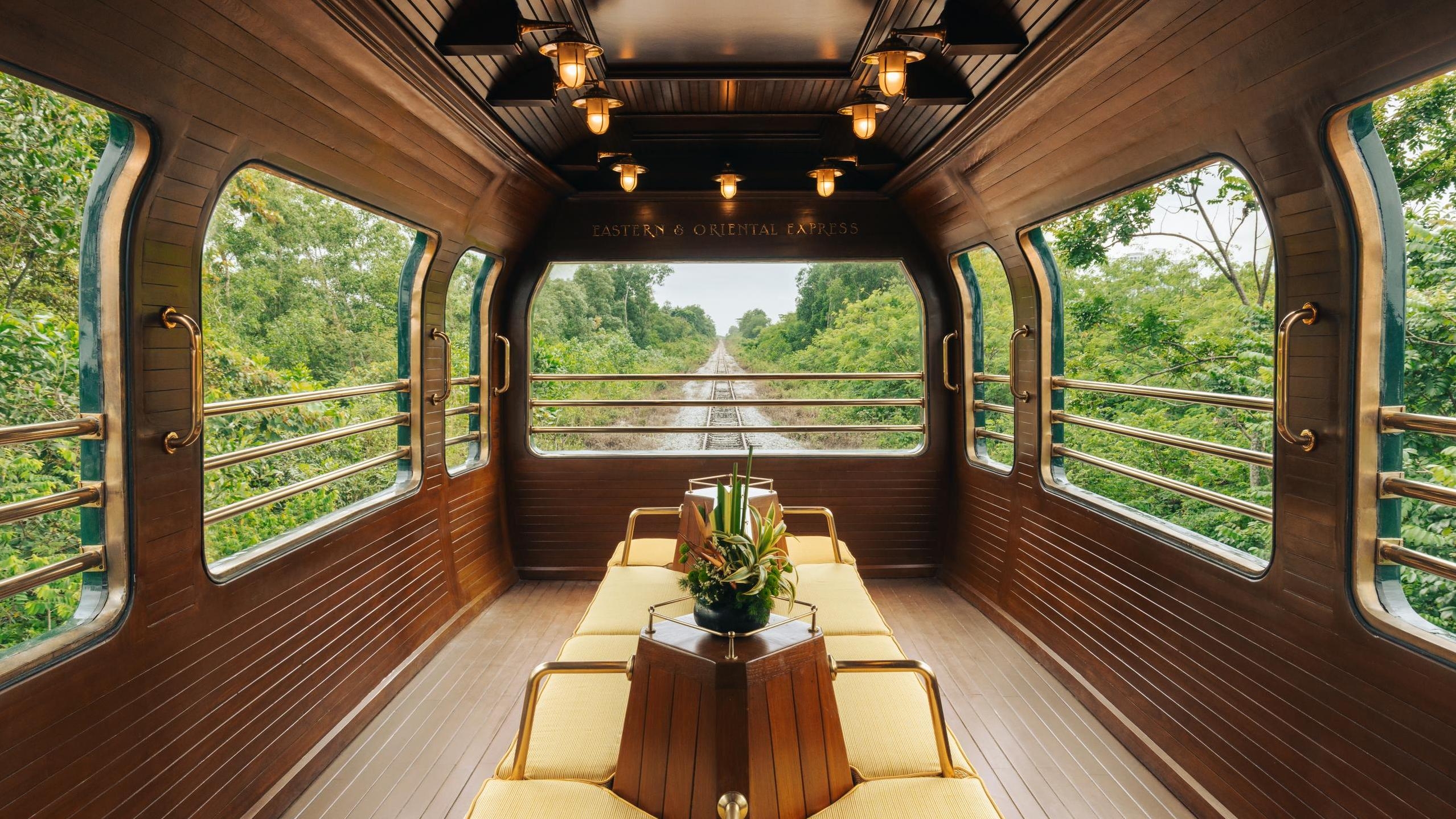 Viewing carriage on the Belmond Eastern and Oriental Express