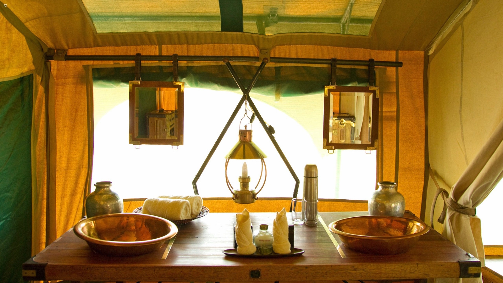Botswana camp interior