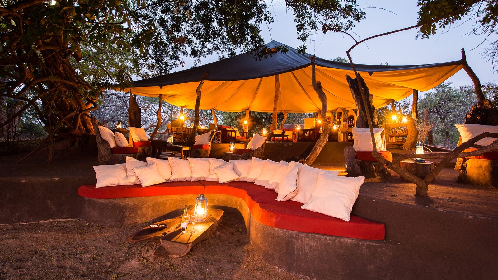 Campfire, Luangwa Bush Camping, South Luangwa National Park, Zambia