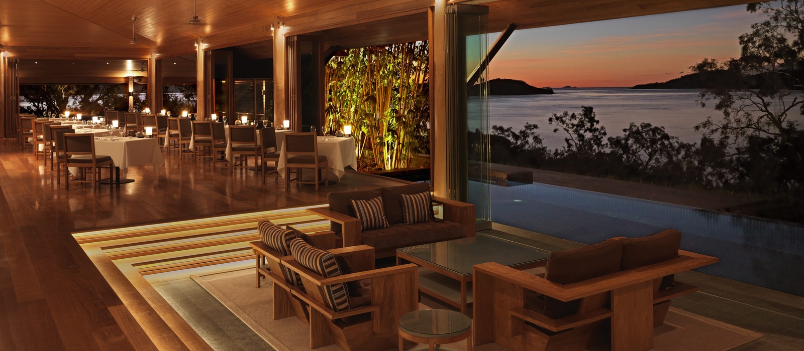 qualia Long Pavilion lounge restaurant