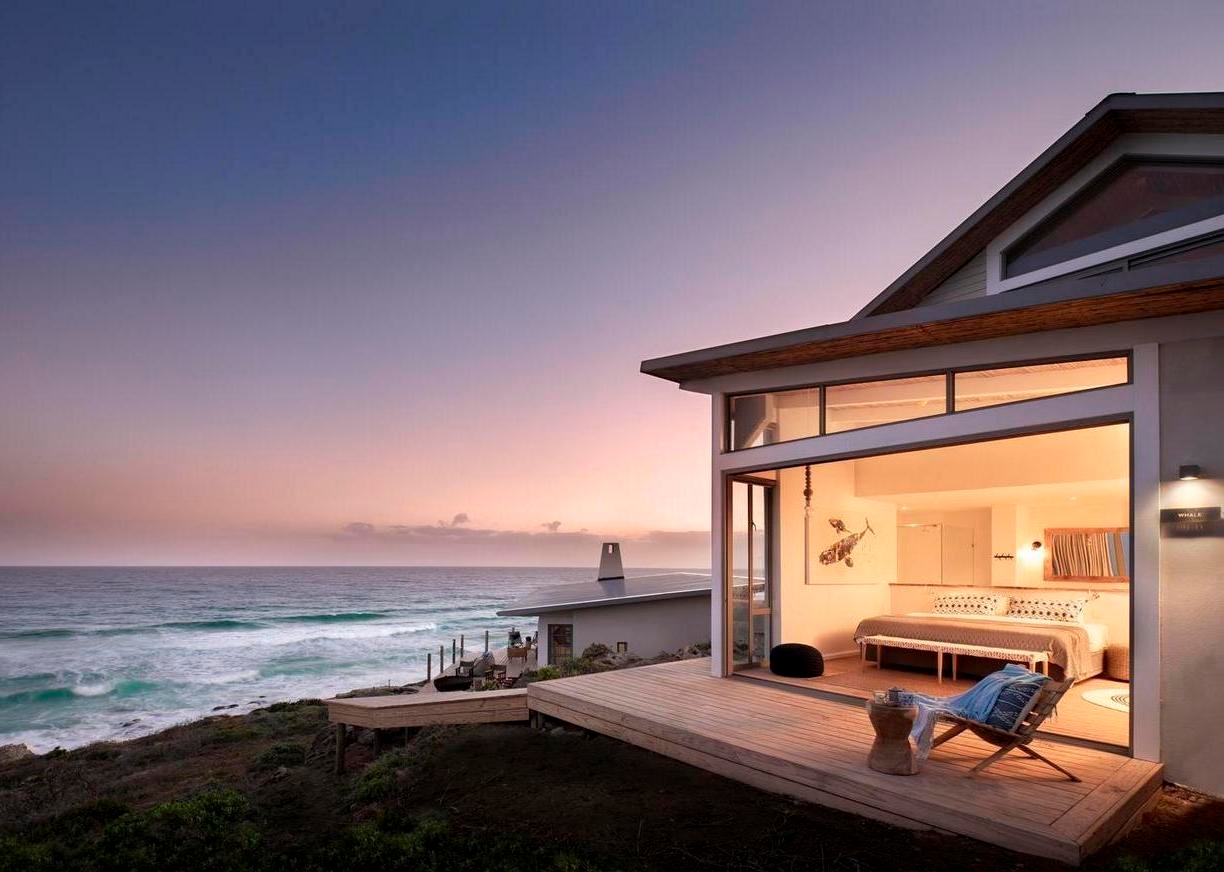 The exterior of a room at Lekkerwater Beach Lodge, South Africa
