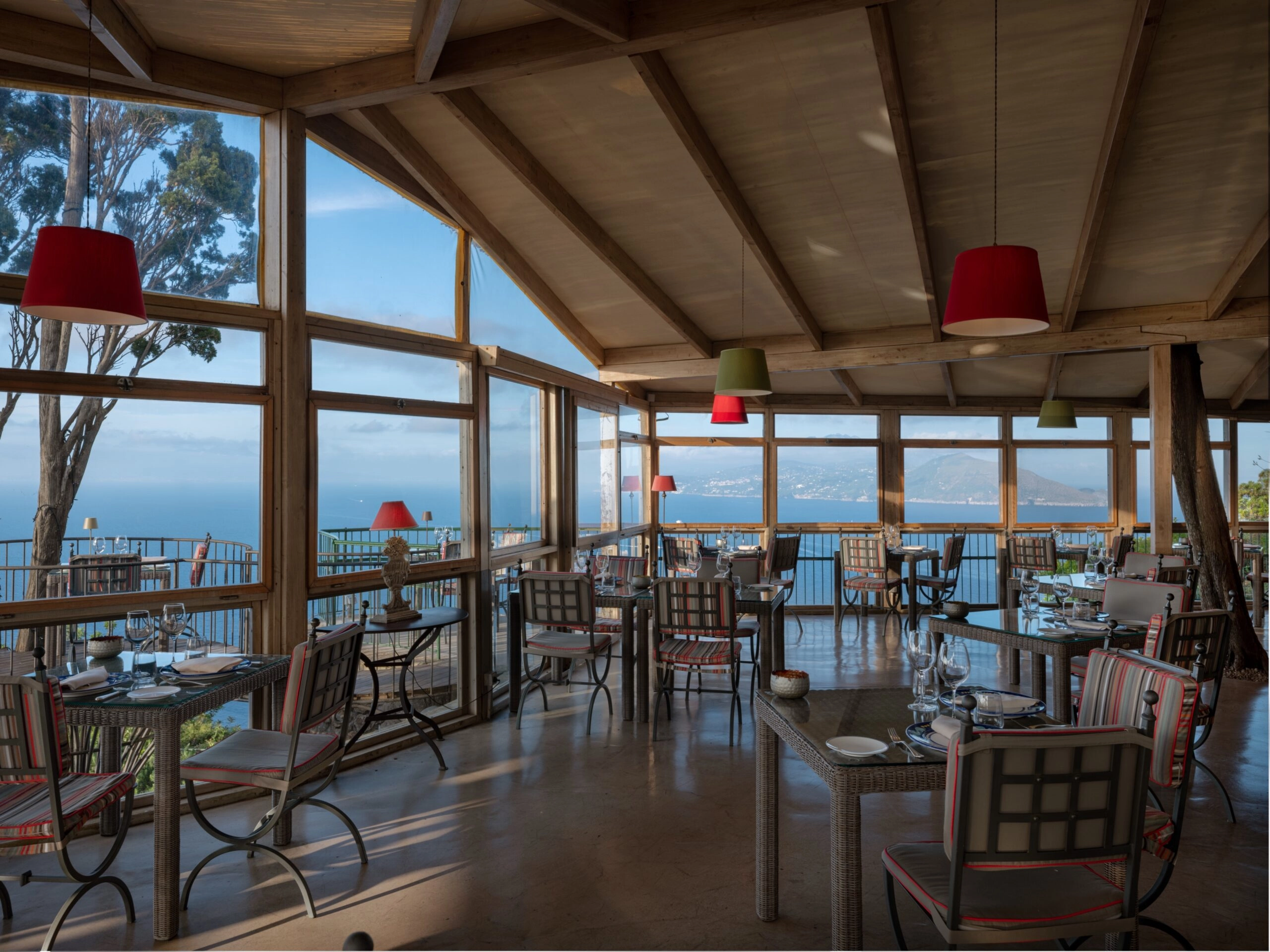 Panoramic dining area at Hotel Caesar Augustus.