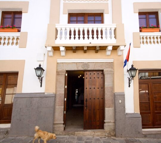 Front entrance to La Casona de La Ronda, Quito, Ecuador