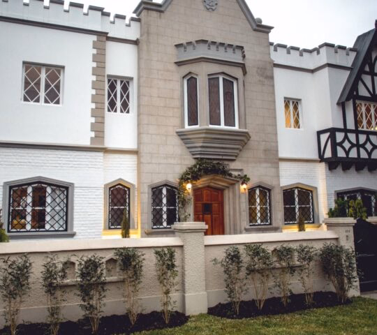 Exterior of the front entrance to Atemporal, Lima, Peru