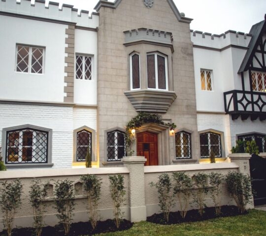 Exterior of the front entrance to Atemporal, Lima, Peru