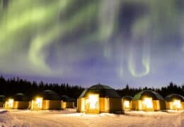 Glass Igloos at the Arctic Snow Hotel