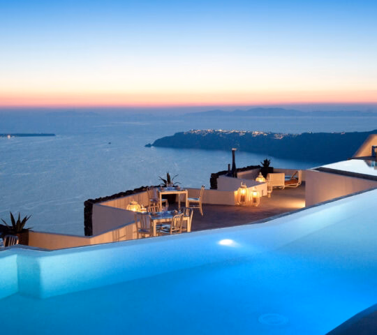Swimming pool at Grace Santorini, Greece
