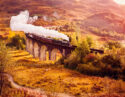Historical Steam Train, Glenfiann Viaduct, Scotland