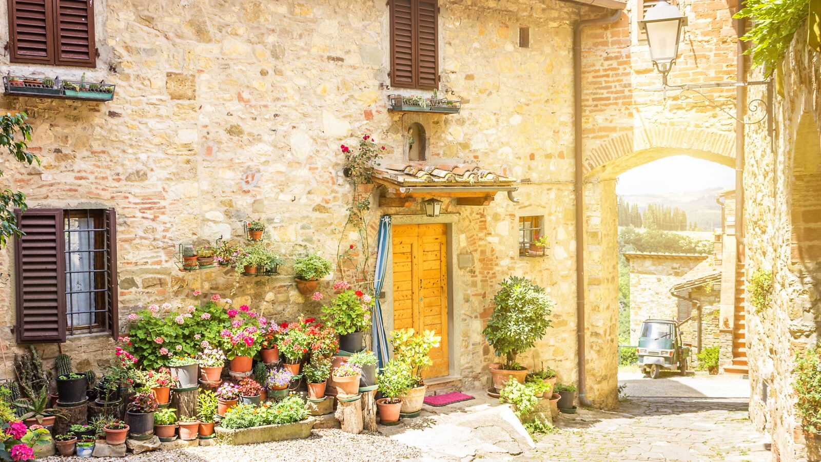 Village in the Chianti region of Tuscany, Italy