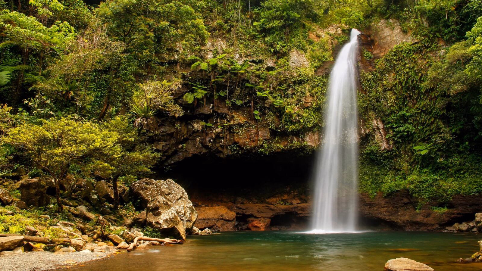 Lower Tavoro Waterfalls in Bouma National Heritage Park, Taveuni