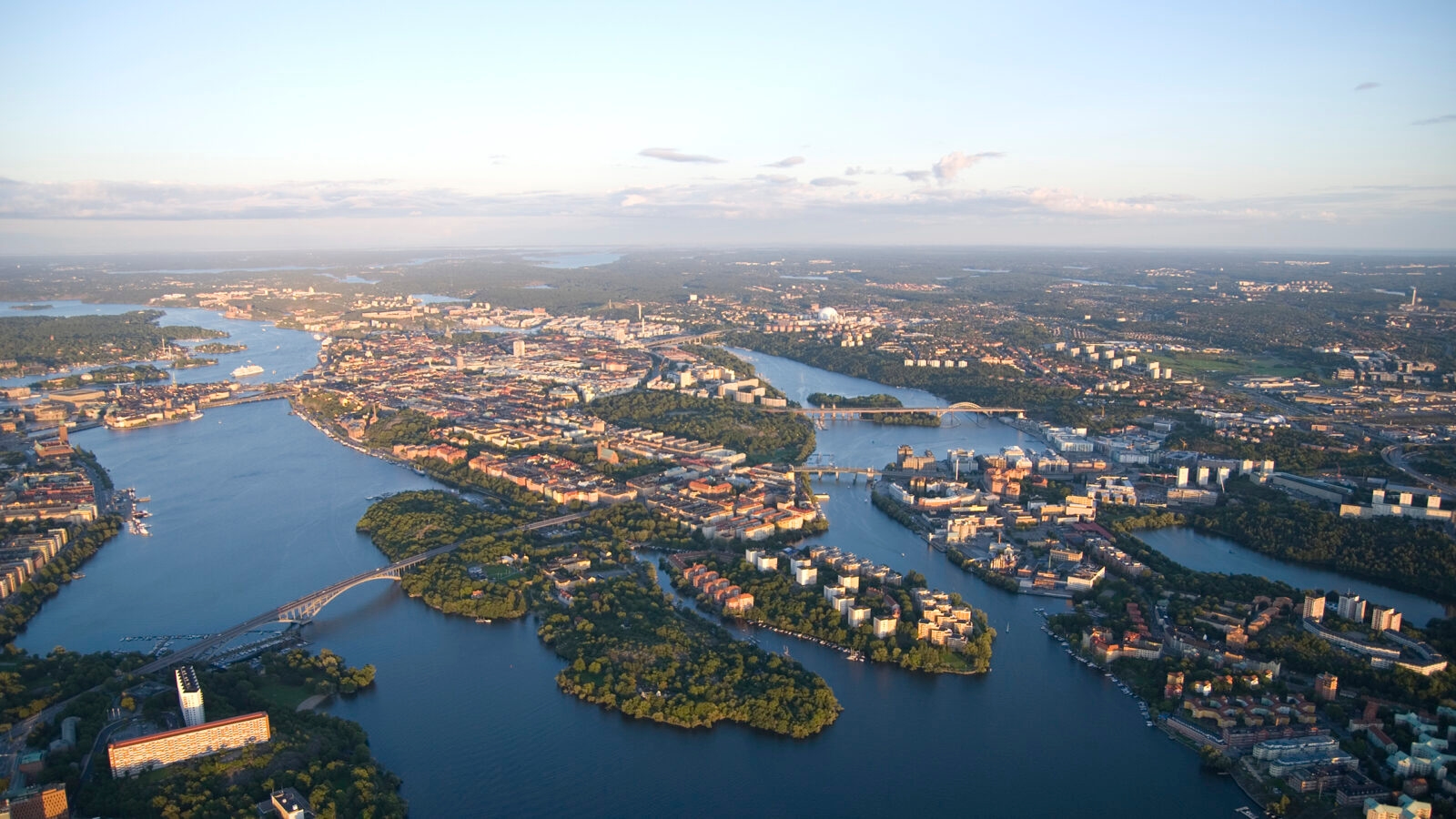 Aerial view of Stockholm