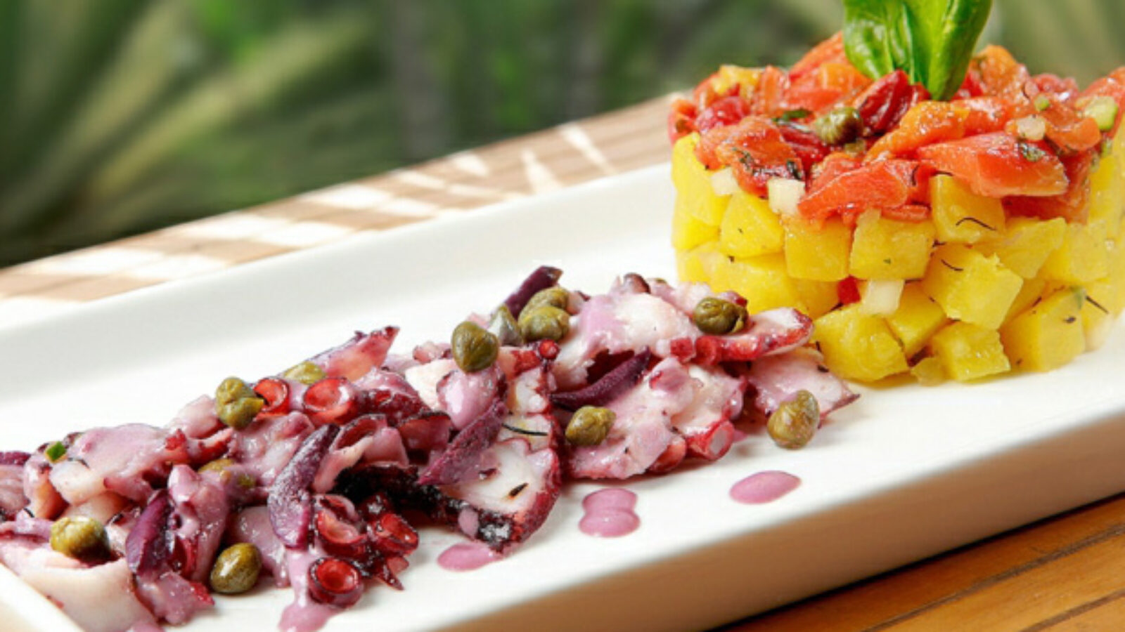 Fresh ceviche in Lima, Peru