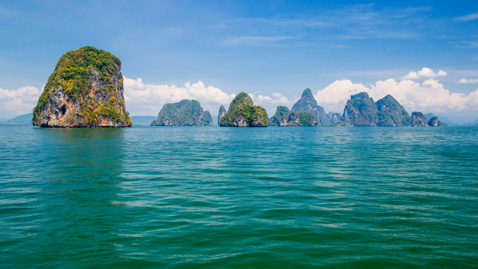 Luxury Thailand Tours - view of island group in Thailand, Phang nga
