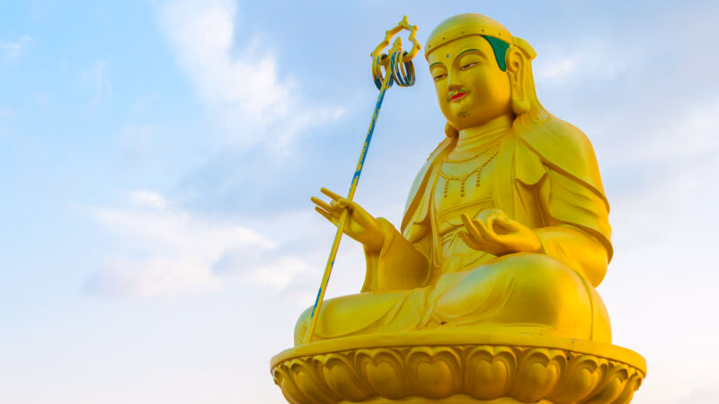 Buddha statue at Haedong Yonggungsa Temple in Busan, Korea