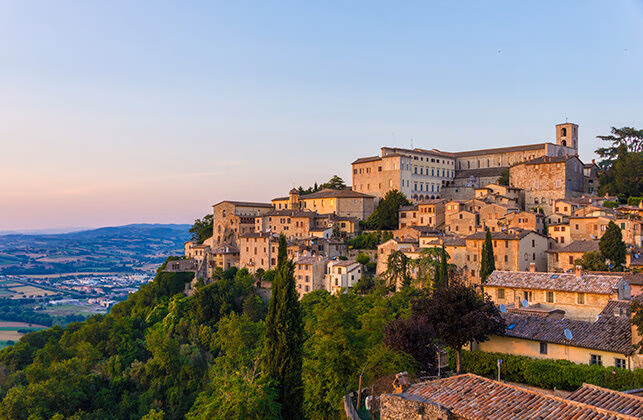 Luxury Italy Tours - Sunset over Todi