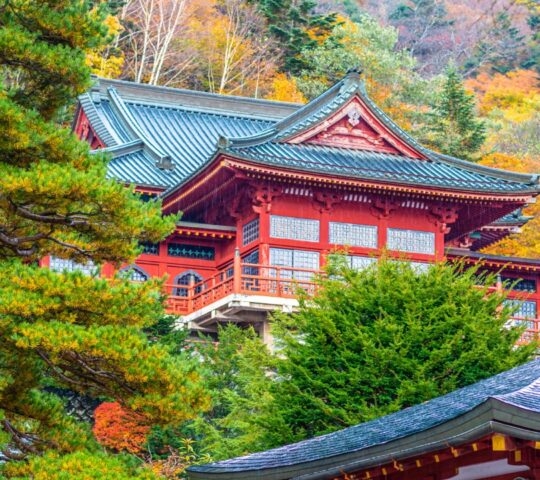 Nikkosan Chuzenji Temple in Nikko in Japan