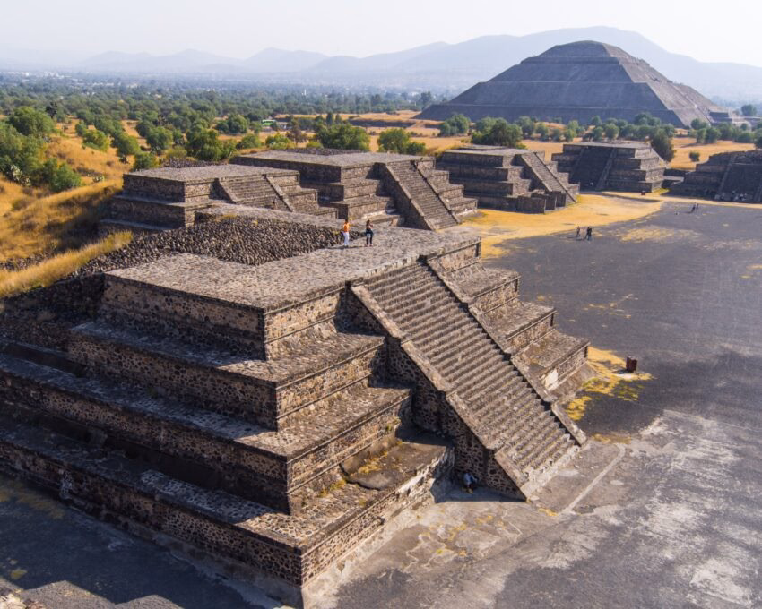 The remarkable site of the Teotihuacan Pyramids