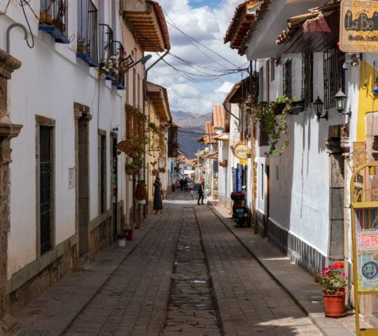 The bohemian district of San Blas in Cusco