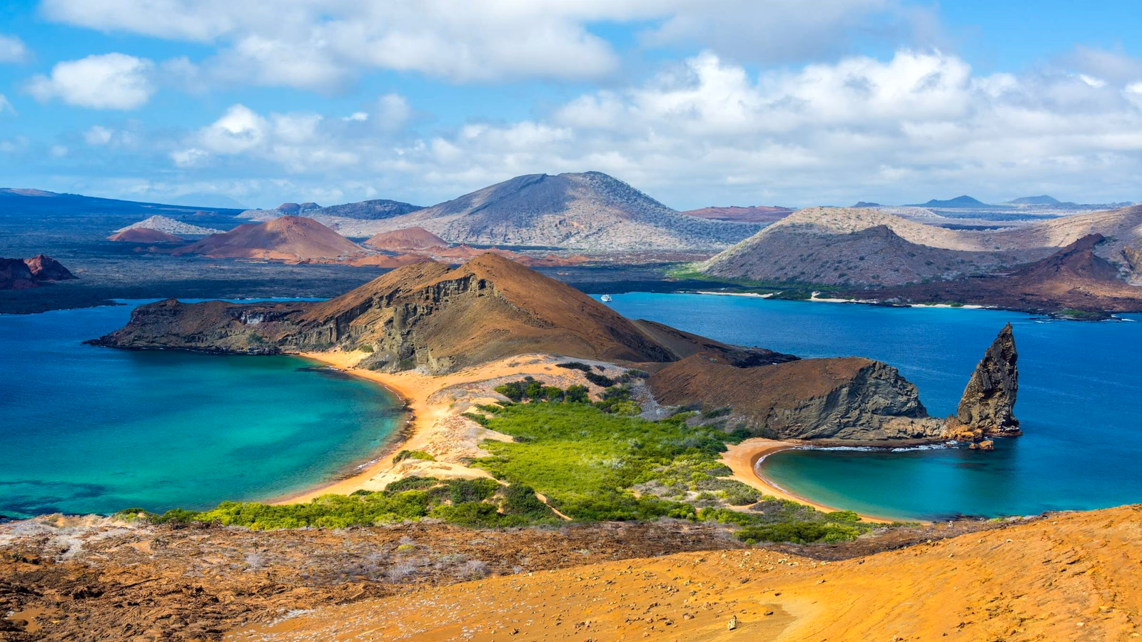 View from Bartolome Island in the Galapagos