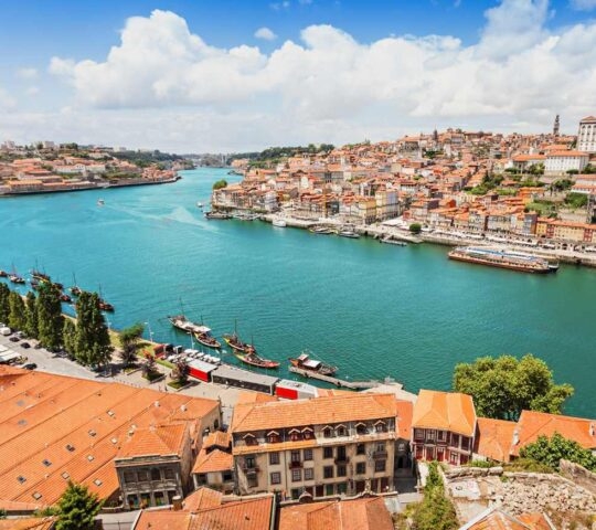 The Douro River and rambling streets of Porta, Portugal