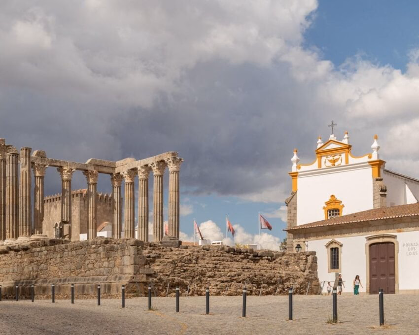 The town of Evora in Portugal