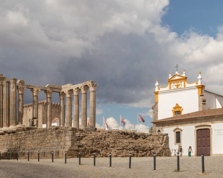 The town of Evora in Portugal
