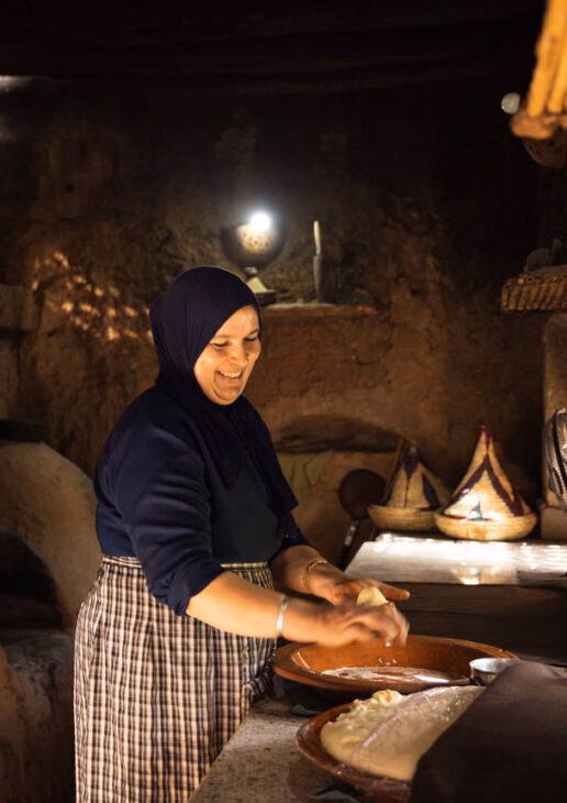 Bake bread with a Berber family, learn about how argan oil is made and see weavers and other artisans at work.