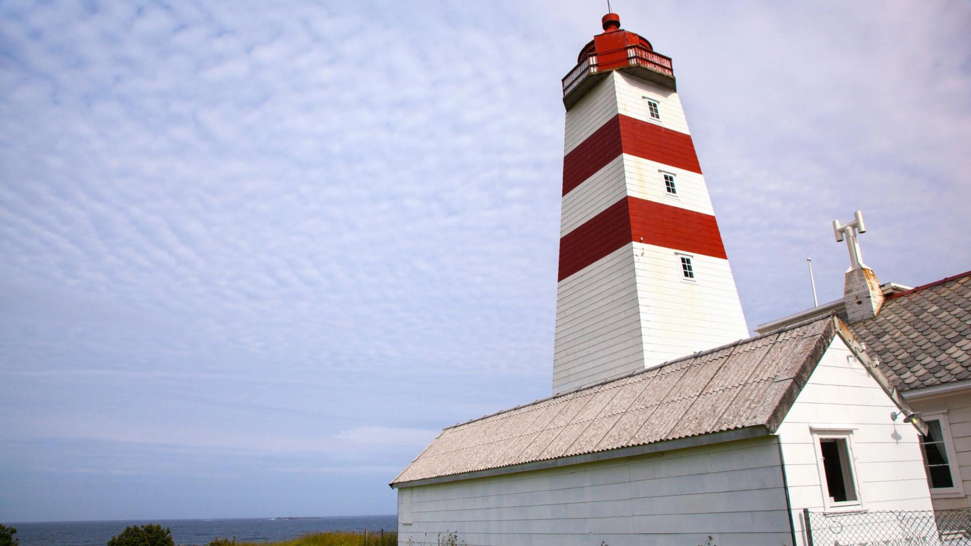 Alnes lighthouse at Godoy island near Alesund, Norway