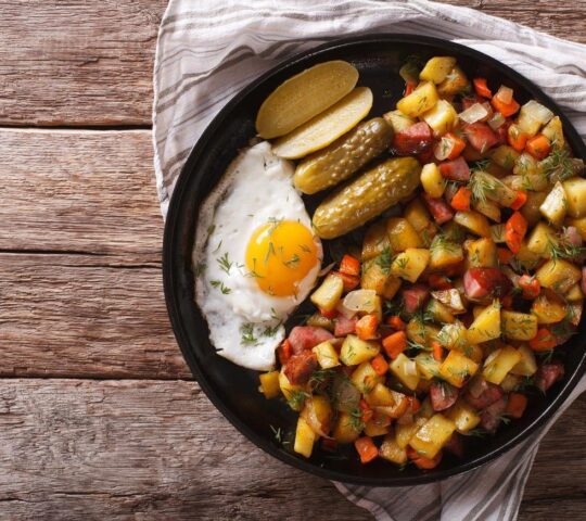 Traditional Norwegian meal