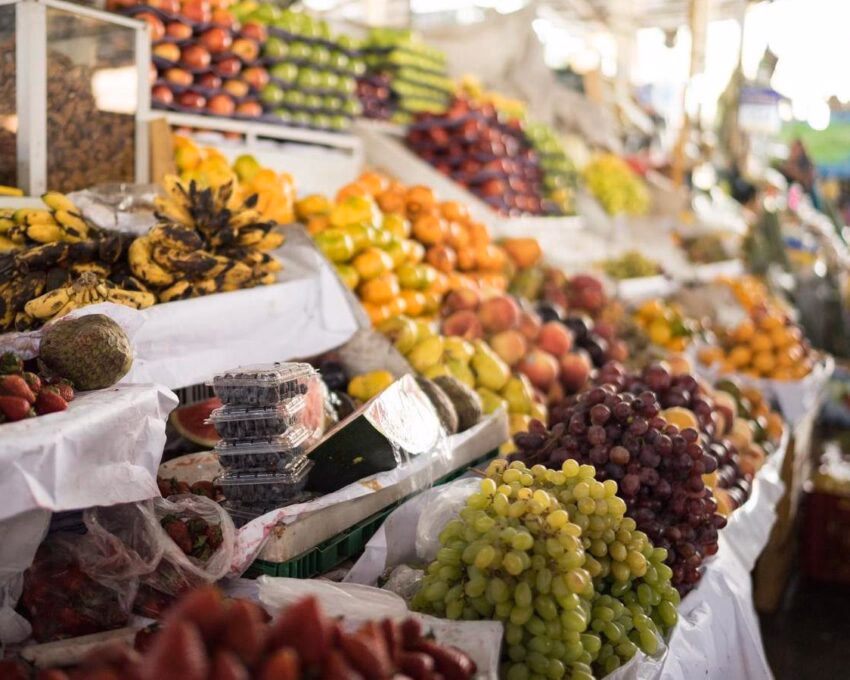 Fruit stand at San Pedro Market in Cusco