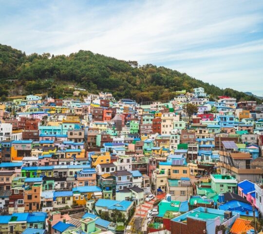 Famous attraction Gamcheon Culture Village, Korea